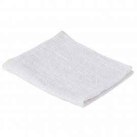 WHITE COTTON BAR TOWELS (12)