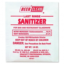 SANITIZER, BEER CLEAN, FOR GLA