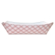 FOOD TRAY, 1/2 LB, RED/ WHITE