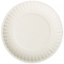 PLATE, PAPER, 6"" WHITE UNCOATE