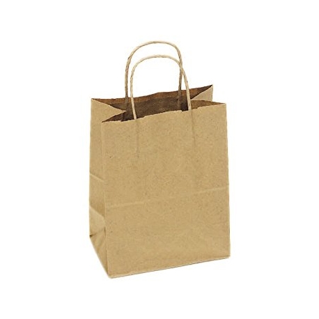 BAG, PAPER, KRAFT, 10"" X 7"" X