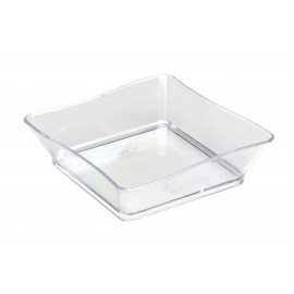 FINELINE 2.25" SQUARE CLEAR PLASTIC TRAY, TINY TEMPTATIONS B6201-CL (200)
