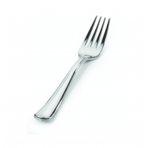 FORK, SILVER SECRETS, PLASTIC,