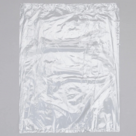 CLEAR PLASTIC FOOD BAG,  6.5" X 8", ON/ROLL W/TIES (2000/CS)