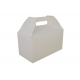 SCT MEDIUM BARN-STYLE CARRY OUT BOX, WHITE, 9.5 X 5 X 5 (8" TO HANDLE) - 125 PER CASE