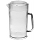 CAMBRO® 64 OZ PLASTIC COVERED PITCHER, CLEAR (6)