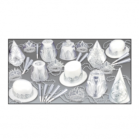 SILVER DOLLAR NEW YEAR  ASSORTMENT FOR 50 PEOPLE - 88891-50