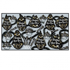 BEISTLE NEW YEAR TYMES PARTY FAVOR KIT FOR 50 PEOPLE