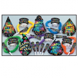 BEISTLE NEW YORKER NEW YEAR'S PARTY FAVOR KIT FOR 50 PEOPLE