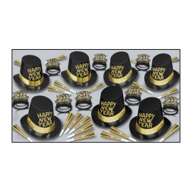BEISTLE MANHATTAN NEW YEAR'S PARTY FAVOR KIT FOR 50 PEOPLE