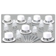 BEISTLE WHITE ICE NEW YEAR'S PARTY FAVOR KIT FOR 50 PEOPLE