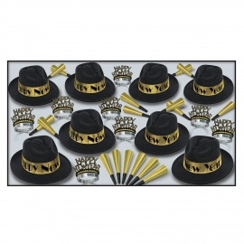 BEISTLE SWING GOLD NEW YEAR'S PARTY FAVOR KIT FOR 50