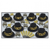 BEISTLE SWING GOLD NEW YEAR'S PARTY FAVOR KIT FOR 50