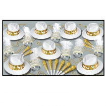 BEISTLE LA SWING GOLD NEW YEAR'S PARTY FAVOR KIT FOR 50