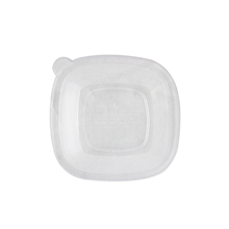 WORLD CENTRIC CLEAR LID FOR 24-48 OZ SQUARE BOWLS - SOLD PER CASE OF 200