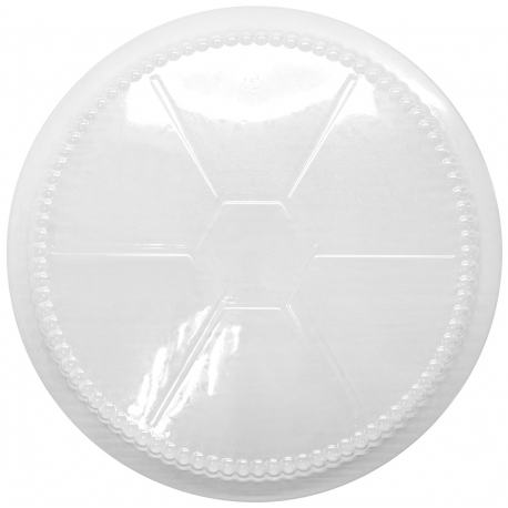 PLASTIC DOME LID , ECONOMY, FOR 9" ROUND CONTAINER (500)