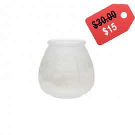 FROSTED/WHITE EURO-VENETIAN® CANDLES (12)