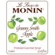 MONIN GRANNY SMITH APPLE FLAVORED SYRUP, PLASTIC LITER BOTTLE - 4 PER CASE