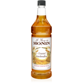 MONIN TOASTED MARSHMALLOW FLAVORED SYRUP, PLASTIC LITER BOTTLE - 4 PER CASE