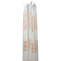 BEVERAGE STRAW, ECO-FRIENDLY PLA, 8", CLEAR, JUMBO DIAMETER, WRAPPED - 10,000 PER CASE