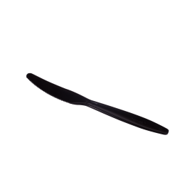 KARAT BLACK POLYSTYRENE PLASTIC HEAVY-WEIGHT KNIFE, U3021B (1000)