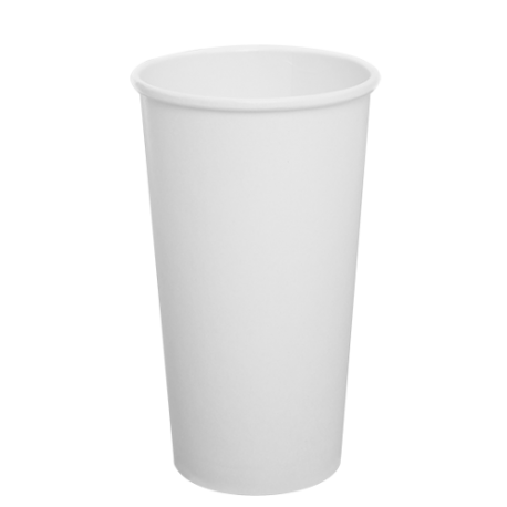 CUP, PAPER, 20 OZ, WHITE, HOT