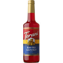 TORANI RUBY RED GRAPEFRUIT FLAVOR, SYRUP (4/750ML) - 4 PER CASE