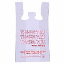 BAG, PLASTIC, T-SHIRT ""THANK Y