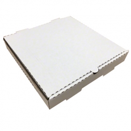 8" WHITE PIZZA BOX, B-FLUTE (50)