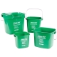SAN JAMAR KLEEN-PAIL, 6 QT GREEN CLEANING PAIL WITH HANDLE (EACH)