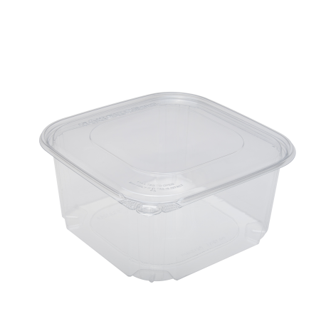 KARAT 64 OZ CLEAR TAMPER EVIDENT DELI CONTAINER W/ SEPERATE LID, (200)