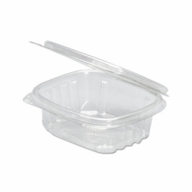 plastic lid deli container hinged oz genpak ad04 seal secure