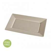 FINELINE SETTINGS 12" X 7" RECTANGULAR BAGASSE PLATE IN THE CONSERVEWARE COLLECTION - 300 PER CASE