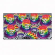 BEISTLE PRIDE ASSORTMENT NEW YEAR'S PARTY FAVOR KIT FOR 50 PEOPLE