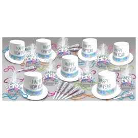 BEISTLE RAZZLE DAZZLE NEW YEAR'S PARTY FAVOR KIT FOR 50 PEOPLE