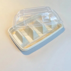 PET CLEAR LID FOR TACO BOX BAGASSE BOX (600)