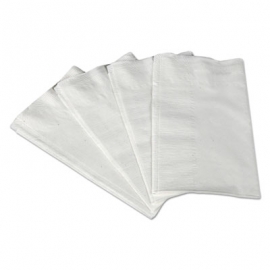 WHITE DINNER NAPKINS, 2-PLY, 1/8 FOLD (3,000)