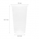 KARAT 24 OZ POLYPROPYLENE PLASTIC CUP, U-RIM FOR LIDDING FILM (1000/CS)