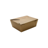 48 OZ /  8 KRAFT PAPER TO GO CONTAINERS, 5.9" X 4.6" X 2.4" (300)