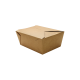 110 OZ / 4 KRAFT PAPER TO GO CONTAINERS, 8" X 5.5" X 3.5" (160)