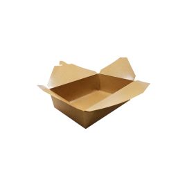 76 OZ / 3  KRAFT PAPER TO GO CONTAINERS, 7.8" X 5.5" X 2.4" (200)