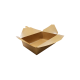 76 OZ / 3  KRAFT PAPER TO GO CONTAINERS, 7.8" X 5.5" X 2.4" (200)