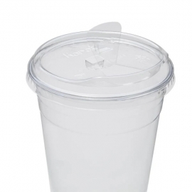 CLEAR SIPPER LID FOR 12-24 OZ 98MM RIM CUPS, PET (1,000)