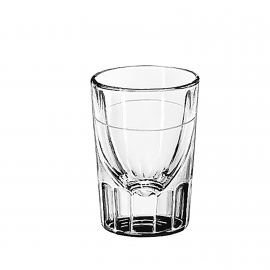 LIBBEY 5126/A0007, WHISKEY / SHOT, 2 OZ, FLUTED, LINED AT 1 OZ - 48 PER CAS