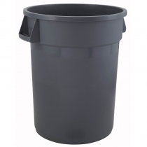 CONTAINER, 55 GAL, GRAY, ROUND