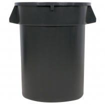CONTAINER, 32 GAL, GRAY, ROUN