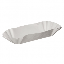 HOT DOG TRAY, PAPER, 7.25" LENGTH, MEDIUM-WEIGHT, CLOSED-END - 3,000/CASE