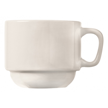CUP, 7 OZ STACKING, BRIGHT WH
